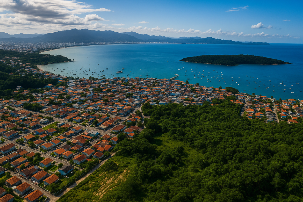 Vista aérea de Porto Belo