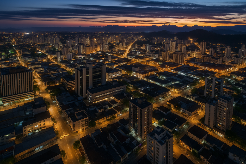 Vista Noturna de Joiville Vista Noturna de Joiville