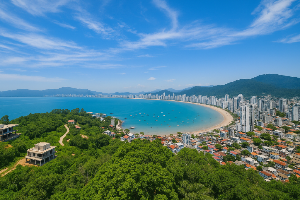 Vista aérea da Praia de Itapema Vista aérea da Praia de Itapema