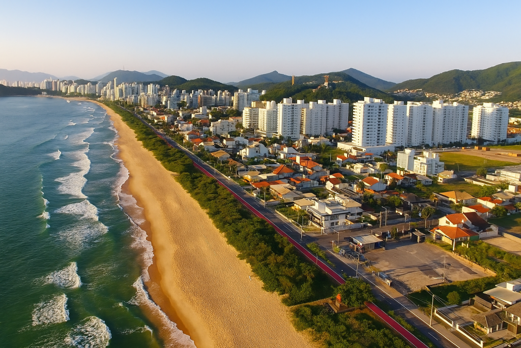 Praia em Itajaí, SC Praia em Itajaí, SC